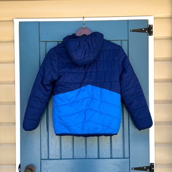 Eddie Bauer Reversible Winter Puffer Jacket Boy Size 10/12 - Picture 2 of 8